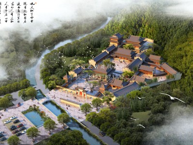 义乌资教寺总体建筑规划方案图